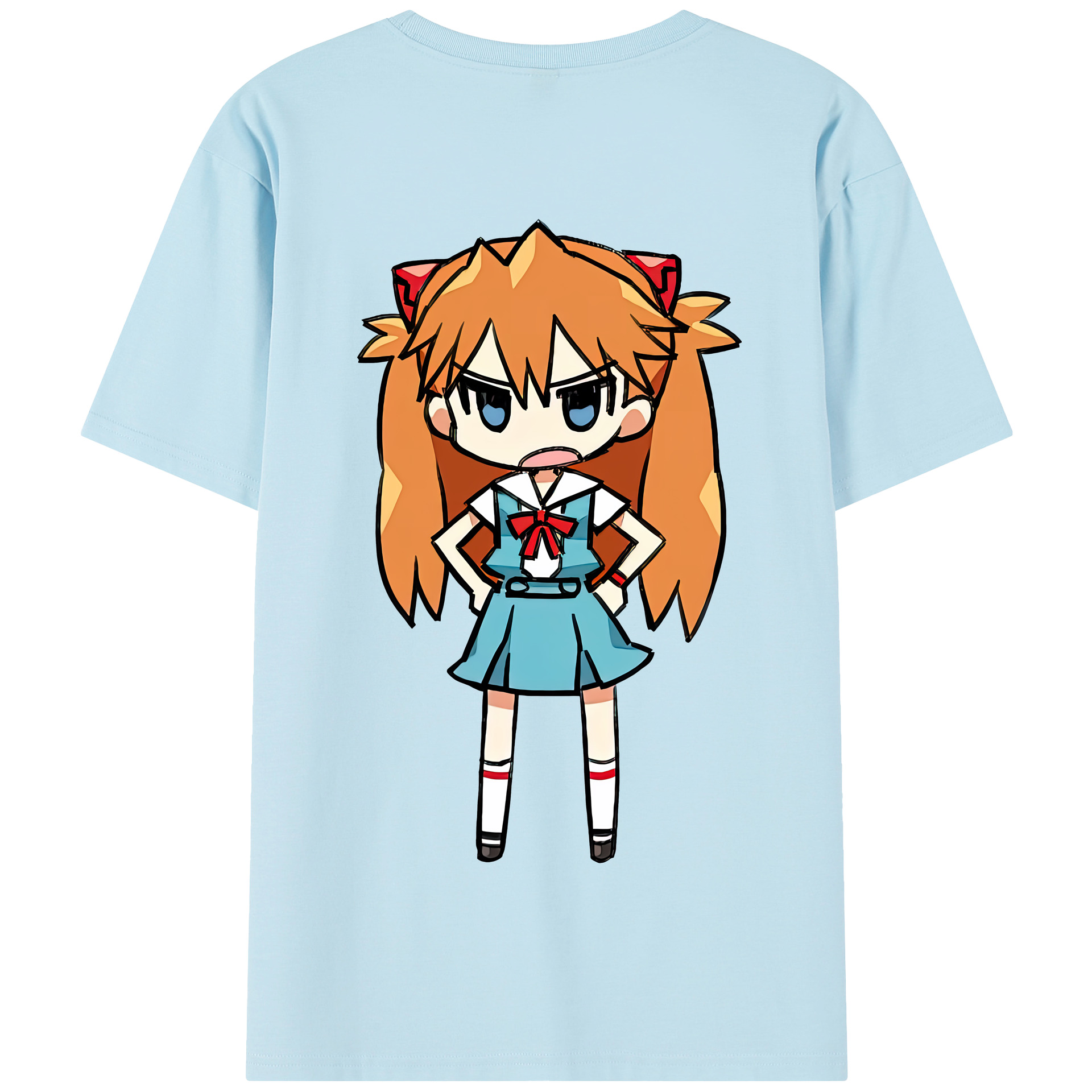 （画像用） EVA 新世紀エヴァンゲリオン 綿100％半袖Tシャツ（背面プリント）